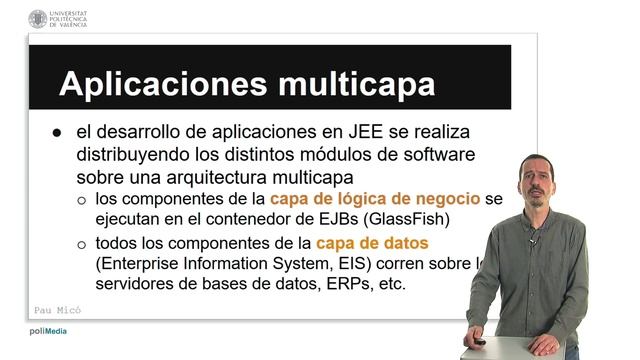 ARQUITECTURA DE LAS APLICACIONES JAVA ENTERPRISE EDITION | | UPV смотреть онлайн