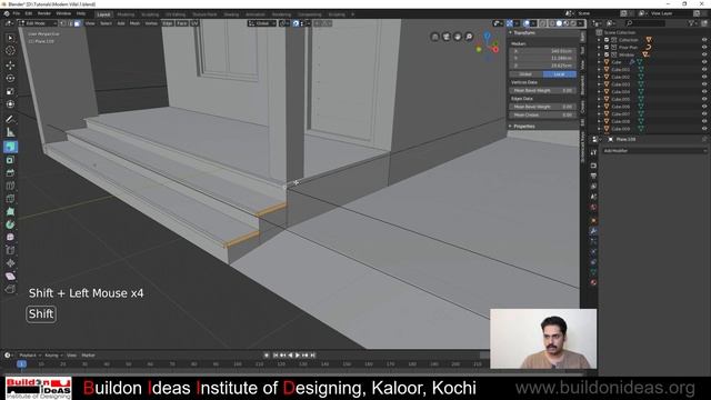 Making a Modern House in Blender | Blender 2.8 Architecture Tutorial | Cycles Render смотреть онлайн