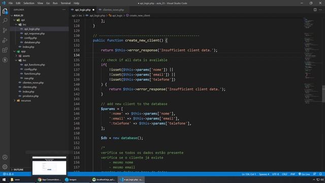 API PHP #023 VALIDAÇÃO DE DADOS DO LADO DA API смотреть онлайн