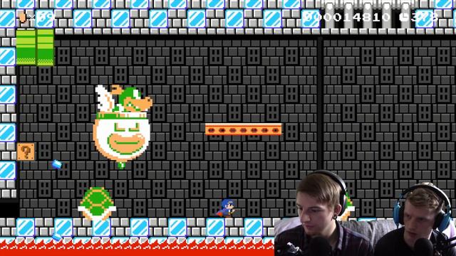 And His Name Is... || Super Mario Maker BEATING TOUGH LEVELS! смотреть онлайн