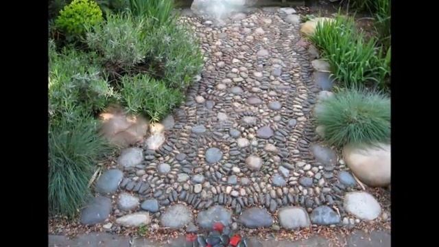 Очаровательные садовые дорожки своими руками из гальки смотреть онлайн