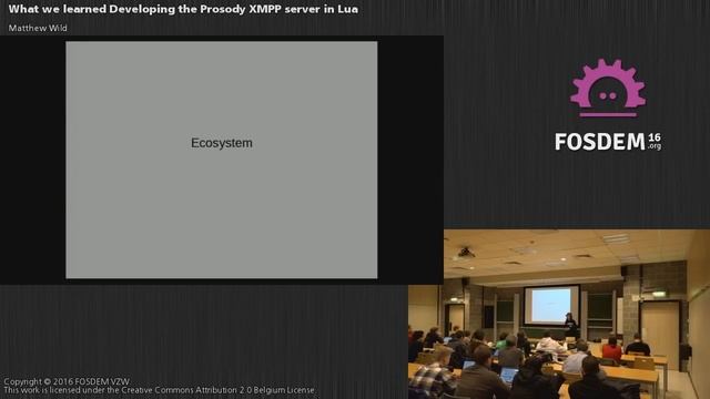 FOSDEM 2016 - K3201 - What We Learned Developing The Prosody Xmpp Server In Lu смотреть онлайн