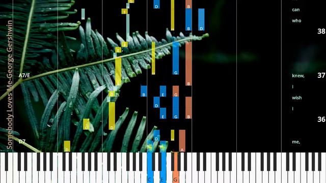 🎹Somebody Loves Me, Chord & Lyrics, George Gershwin, Synthesia Piano смотреть онлайн