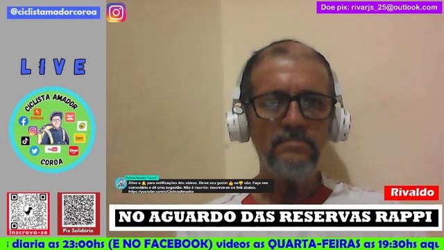 Ciclista Amador live "NO AGUARDO DAS RESERVAS RAPPI" #83/23 @CiclistAmadorcoroa смотреть онлайн