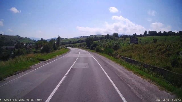 Спуск через горный перевал. Закарпатье смотреть онлайн