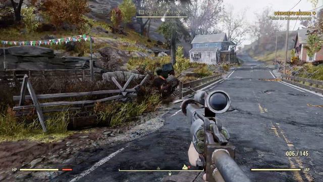 Fallout 76 - wandering NPC trader - Super Mutant Grahm and Chally the Moo-Moo смотреть онлайн
