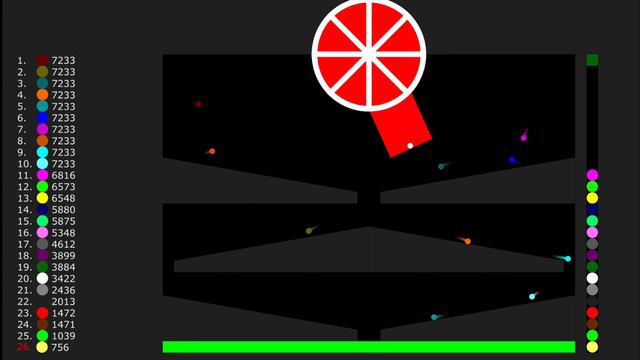Escape The Tank Mikan - Marble Survival Race in Algodoo смотреть онлайн