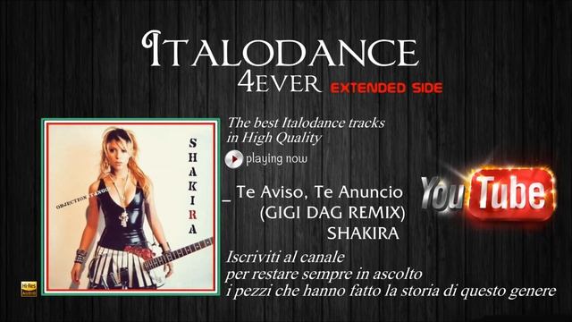 Shakira - Te Aviso, Te Anuncio (Tango) (Gigidagostinopsicoremix) смотреть онлайн