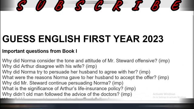 Guess English 1st year Most Important Short Questions from Book 1 and book 3 All Punjab Boards 2023 смотреть онлайн