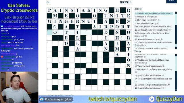Dan Solves: Telegraph crossword 29,473 from 19/09/2020 смотреть онлайн