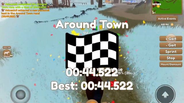 Getting my new Personal best on the around town race in Wild Horse Islands Roblox смотреть онлайн