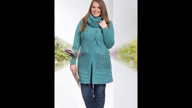 Кардиганы для Полных Спицами 2019 / Cardigans for Fullsters / Strickjacken für Vollverkäufer смотреть онлайн