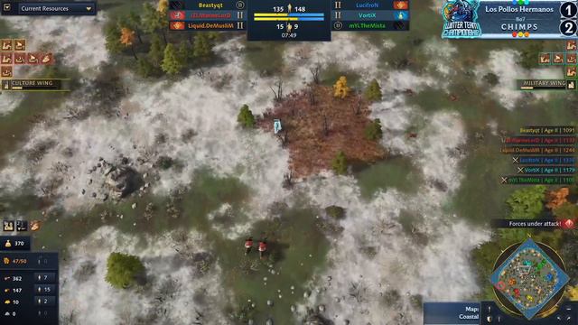 ❄️ Winter Team Championship: CHIMPS vs Los Pollos Hermanos | AOE4 смотреть онлайн