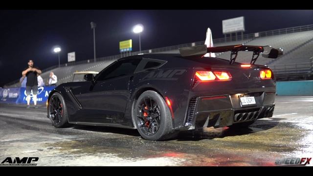 Worlds first 8 second 1/4 mile C7 ZR1 corvette !! AMP ZR5 package ! смотреть онлайн