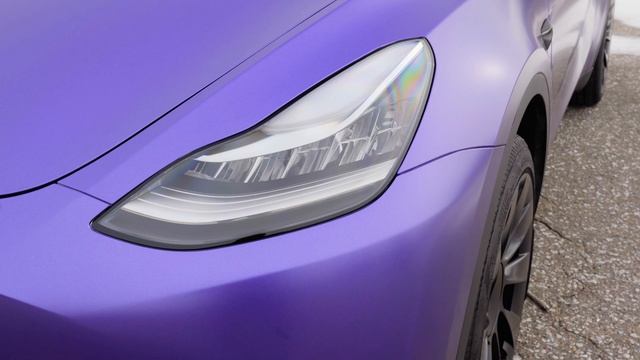 2022 Tesla Model Y Satin Purple Wrap (Crazy Color!) [4K] смотреть онлайн
