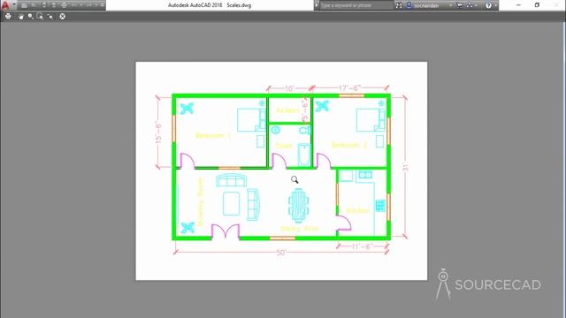 How to use proper scale in AutoCAD drawings - Part 1 of 2 смотреть онлайн
