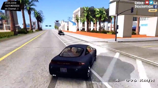 GTA San Andreas - Mitsubishi Eclipse EnRoMovies _REVIEW смотреть онлайн