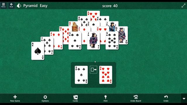 Pyramid Solitaire Easy game смотреть онлайн
