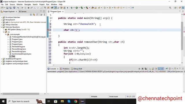 Replace all the occurrences of the given character from the string смотреть онлайн