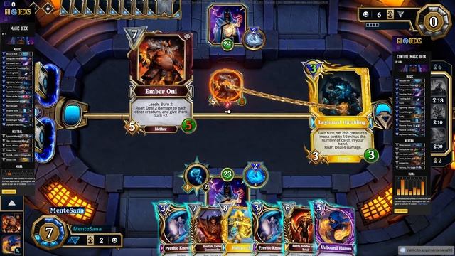 Control Magic (Pyramid x2 + Leyhoard x2 + Unbound) vs Midrange Magic (Gameplay) + gudeck list смотреть онлайн