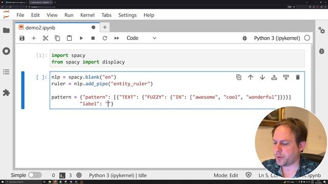 Using Lists in a spaCy 3 Pattern for EntityRuler, SpanRuler, or Matcher (spaCy Quick Tip) v. 3.5 смотреть онлайн