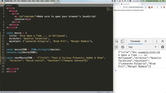 JS Quick Hits 81 - Working With JSON смотреть онлайн