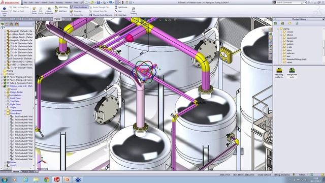 Creating Piping Automatically In SolidWorks
