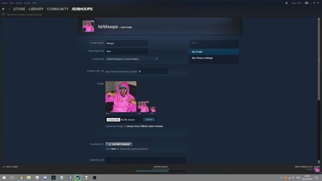 [Steam] How to customize your Steam community profile. Username/URL/Name & Location. смотреть онлайн