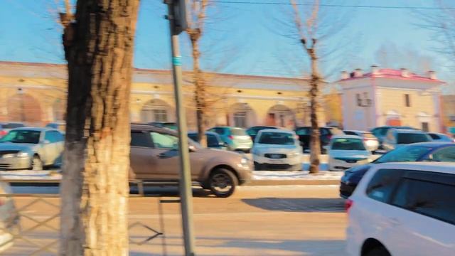 Улан-Удэ, Зимняя прогулка по центру смотреть онлайн