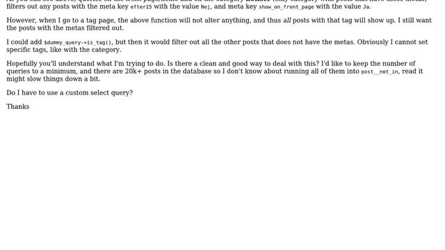 Wordpress: Excluding posts by meta, and also keeping posts without the meta смотреть онлайн