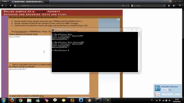 Pequeña demostración de codificación en Base64 hecha en Java смотреть онлайн