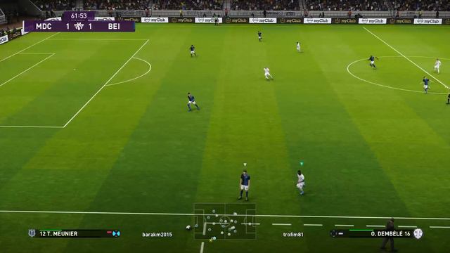 PES 2020 мой клуб без камеры и коментов смотреть онлайн