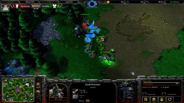 Warcraft III - Syntoren (H) vs Grubby (O) - Best of 5 - Game 2 смотреть онлайн