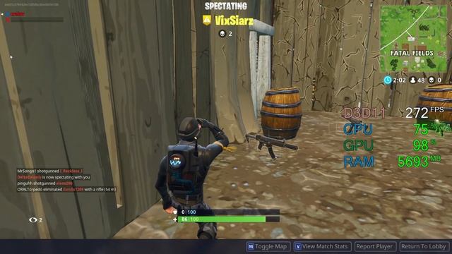 GeForce GTX 1050 ti -- Intel Core i3-8100 -- Fortnite Battle Royale Benchmark 1080p Low смотреть онлайн