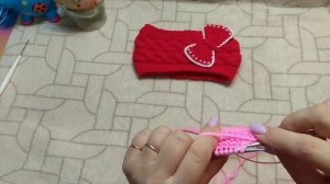 Вязаные повязки на голову для девочки. Весенние повязки. МК. Вязание спицами.