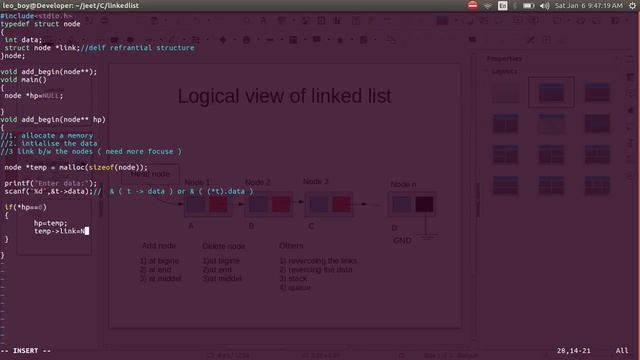 add node at begin and print it смотреть онлайн
