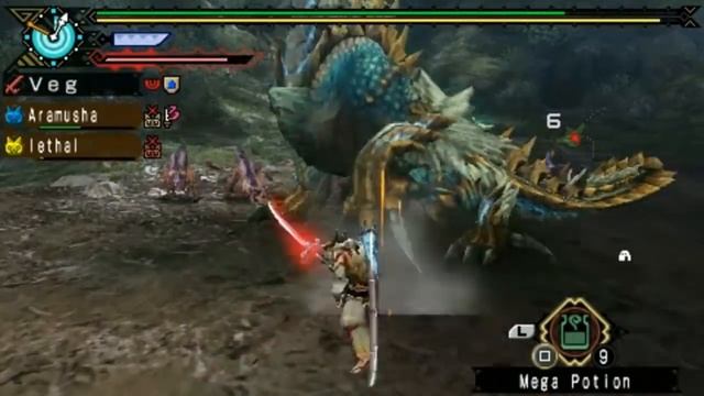 Monster Hunter Portable 3rd - Zinogre/Jinouga (Long Sword) ジンオウガ смотреть онлайн