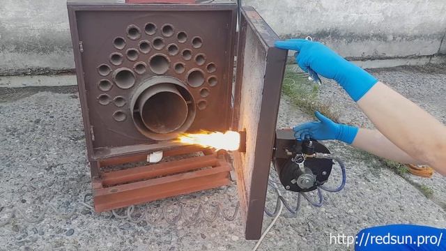 Котел на отработке REDSUN