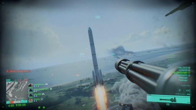 Battlefield 2042 Open Beta pilot decided to get a little close to the rocket launch смотреть онлайн
