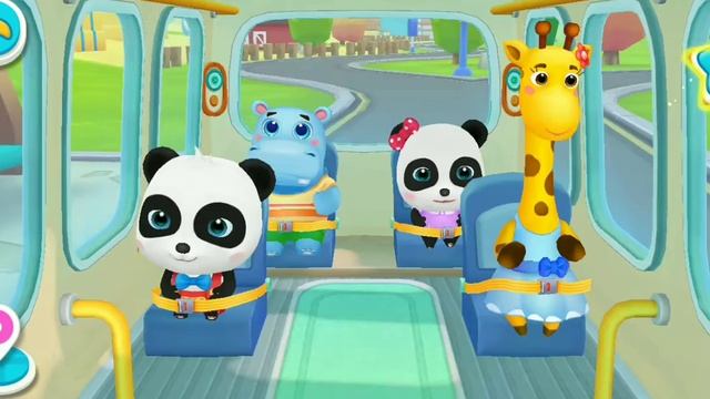 babybus bus game | little panda school bus game walkthrough | baby bus game | little panda gameplay смотреть онлайн