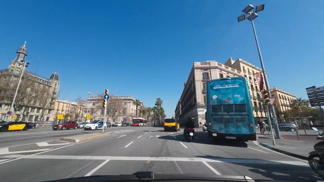 Driving In Barcelona | Montjuic - Ronda Litoral 2023 Spain 4K