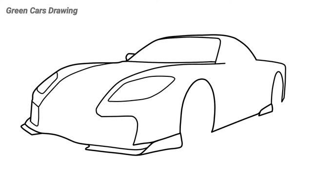 How to draw a Mazda RX-7 Veilside Fortune Han's Car from Fast and Furious 3 step by step смотреть онлайн