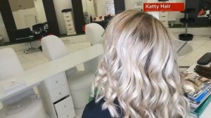 Окрашивание корней красивый блонд в kattyhair