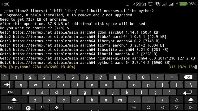 Install Python2 on Termux Android смотреть онлайн