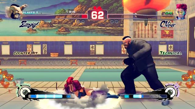 Russian Mobster Zangief vs C.Viper - Street Fighter 4 Mods смотреть онлайн