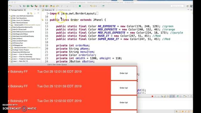 Java Order System Progress Report смотреть онлайн