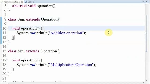 Java Tutorial for Beginners 21 - "Abstraction" using Abstract class || Vyuha4S смотреть онлайн