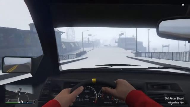 Gta v online /fun with friends/ Driving in the snow/ смотреть онлайн