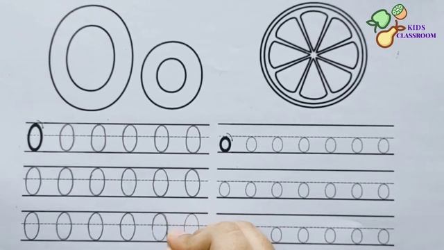Tracing Alphabet Letter Oo | Tracing Small and Capital Letter O | Practice Writing by Kids Classroo смотреть онлайн