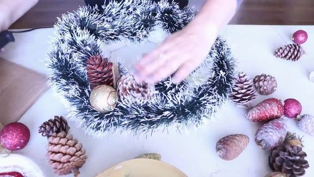 DIY ❃ НОВОГОДНИЙ ВЕНОК СВОИМИ РУКАМИ ❃ DIY CHRISTMAS WREATH